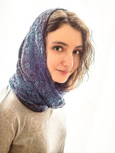 Storm Clouds Moebius Cowl by Laura Barker